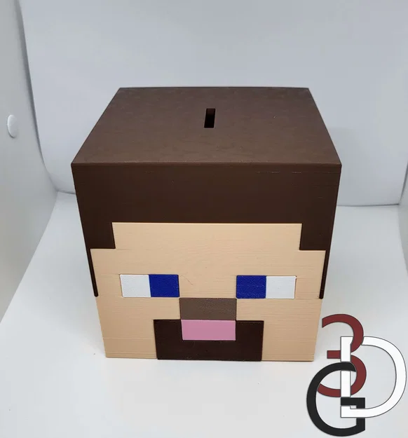 Heo đất Minecraft Steve (Minecraft Steve piggy bank) - Image 3