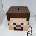 Heo đất Minecraft Steve (Minecraft Steve piggy bank) - Thumbnail 3