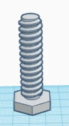 Bộ ốc vít và đai ốc (Screw and Nut) - File in 3D cơ bản - Image 2