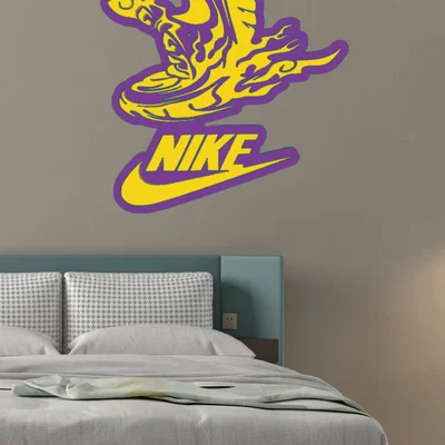 Mô hình trang trí treo tường logo Nike ấn tượng cho sneakerhead