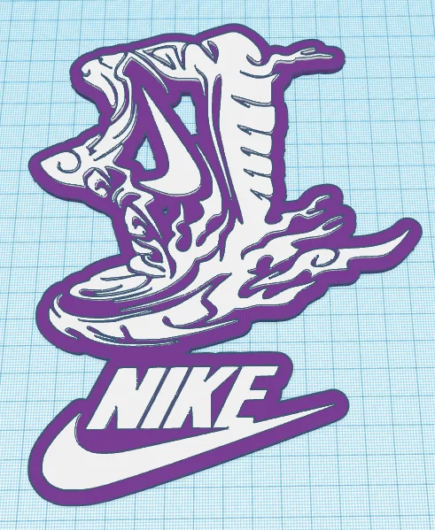 Mô hình trang trí treo tường logo Nike ấn tượng cho sneakerhead - Image 2