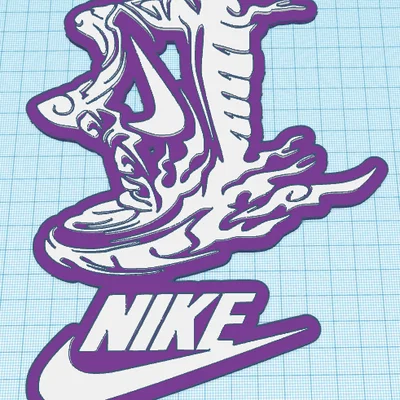 Mô hình trang trí treo tường logo Nike ấn tượng cho sneakerhead