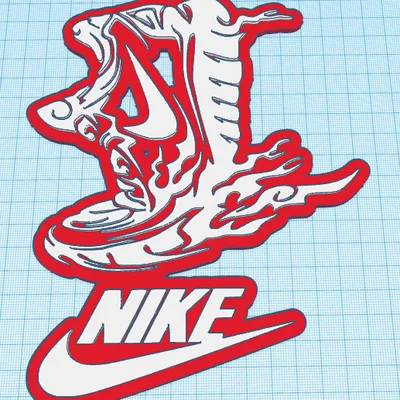 Mô hình trang trí treo tường logo Nike ấn tượng cho sneakerhead