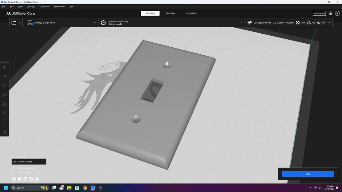 Mặt che công tắc đèn (Light Switch Cover) - Image 1