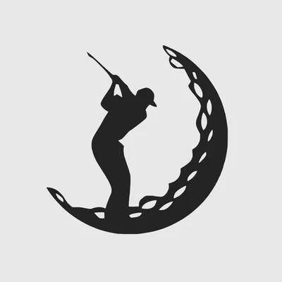 Mô hình trang trí tường nghệ thuật hình Golfer đầy phong cách