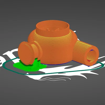 Mô hình Turbo tăng áp trang trí dép Crocs cực ngầu