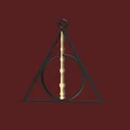 Móc khóa biểu tượng Bảo bối Tử thần Harry Potter in 3D độc đáo - Thumbnail 2