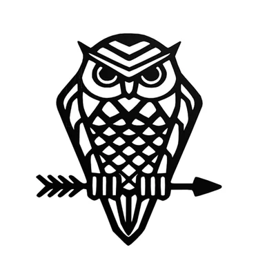 Mô hình treo tường hình cú (Owl Wall Art) trang trí tối giản