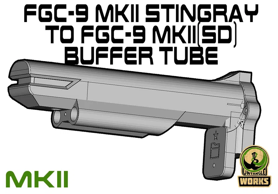 Ống đệm (buffer tube) mod: FGC-9 MKII Stingray sang FGC-9 MKII(SD) - Image 1