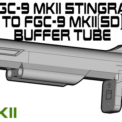 Ống đệm (buffer tube) mod: FGC-9 MKII Stingray sang FGC-9 MKII(SD)