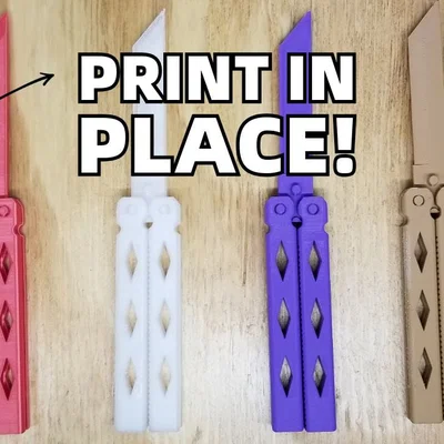 Mô hình dao bướm Print-in-Place cực chất cho máy in 3D