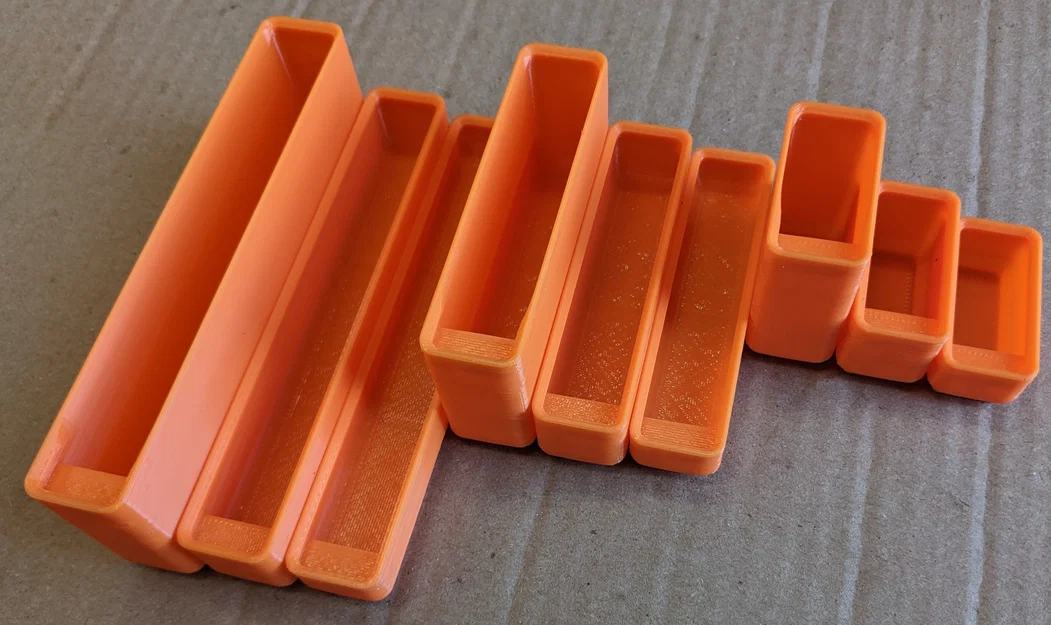 Hộp Gridfinity Half Boxes dài tới 6 grids, cao tới 6u - Image 1