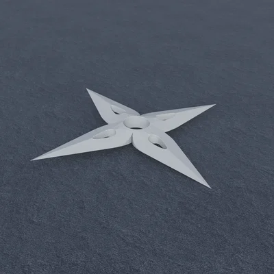 Mô hình phi tiêu Ninja Star (Shuriken) 3D cho người đam mê sưu tầm