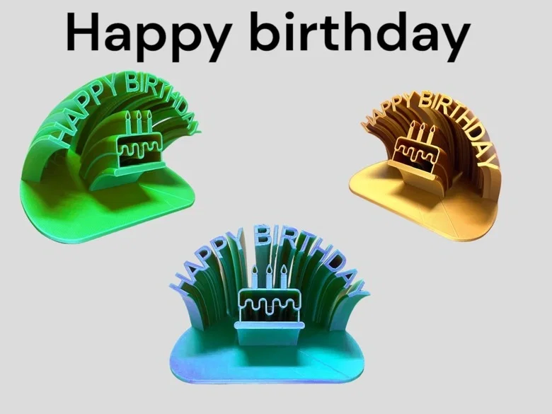 Mô hình trang trí Happy Birthday in 3D độc đáo làm quà tặng - Image 1