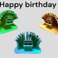 Mô hình trang trí Happy Birthday in 3D độc đáo làm quà tặng - Thumbnail 1