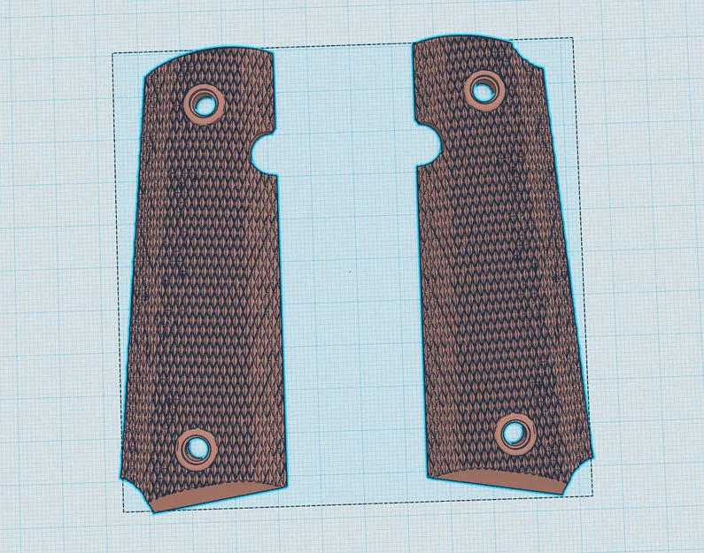 Tay cầm ốp sườn vân nhám cho Airsoft Elite Force 1911 (Grips) - Image 1