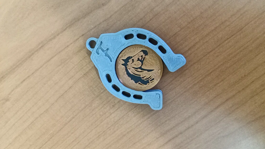 Móc khóa và đồng xu mở xe đẩy hình móng ngựa in 3D độc đáo - Image 3