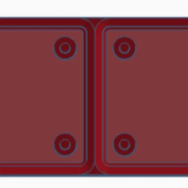 Khay Gridfinity sắp xếp cáp/USB flash/SD card (2x1)