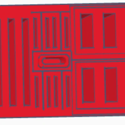 Khay Gridfinity sắp xếp cáp/USB flash/SD card (2x1)