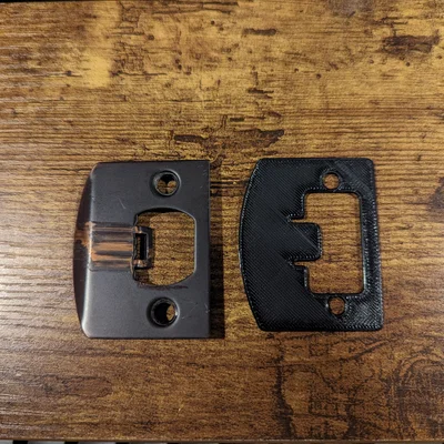 Miếng strike plate cửa trong nhà (Interior Door Strike Plate)