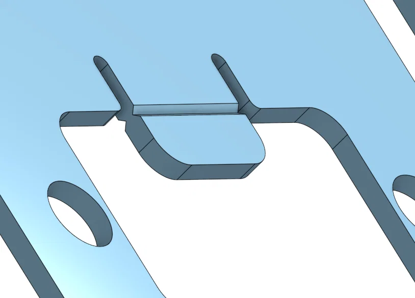 Miếng strike plate cửa trong nhà (Interior Door Strike Plate) - Image 4