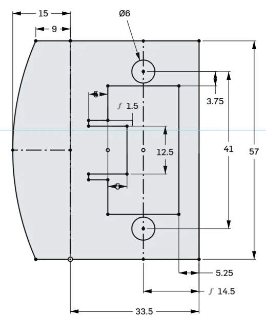 Miếng strike plate cửa trong nhà (Interior Door Strike Plate) - Image 5