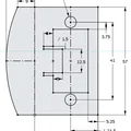 Miếng strike plate cửa trong nhà (Interior Door Strike Plate) - Thumbnail 5