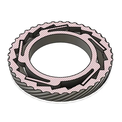 Nhẫn Fidget Ratchet Clicking 2.0 (Print-in-place)