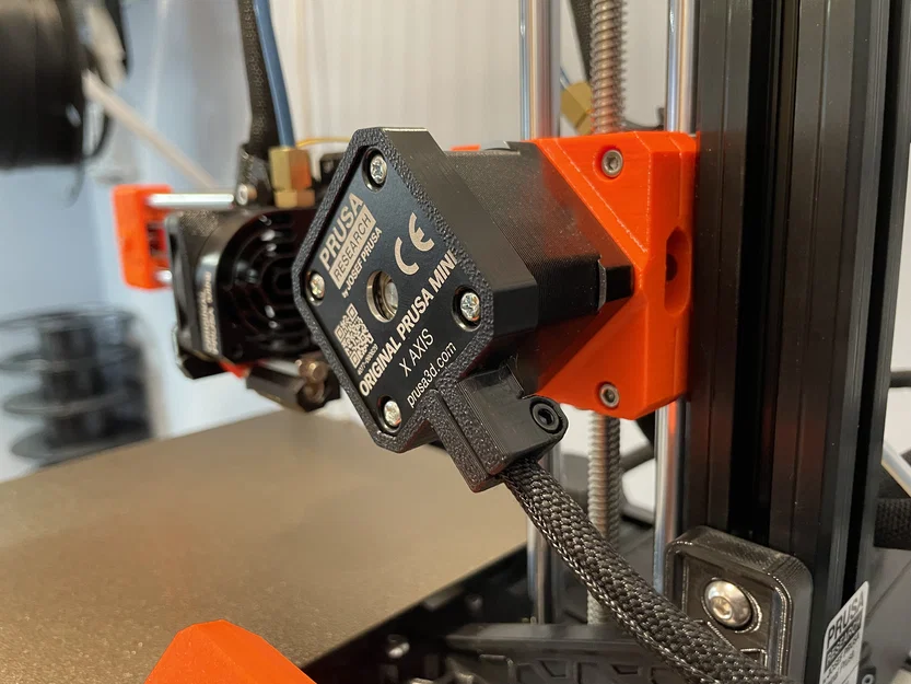 Gá strain relief dây motor trục X cho Prusa MK3/Mini - Image 1