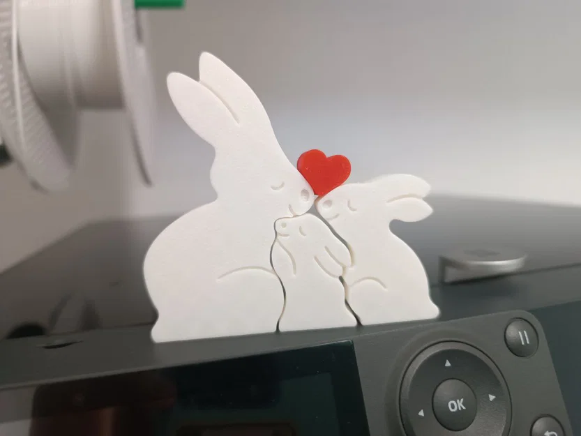 Mô hình trang trí gia đình thỏ 3 mảnh xinh xắn để bàn - Image 5