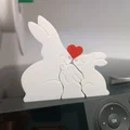 Mô hình trang trí gia đình thỏ 3 mảnh xinh xắn để bàn - Thumbnail 5