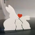 Mô hình trang trí gia đình thỏ 3 mảnh xinh xắn để bàn - Thumbnail 6
