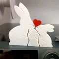 Mô hình trang trí gia đình thỏ 3 mảnh xinh xắn để bàn - Thumbnail 8