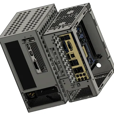 Vỏ Case Mini ITX 5.8 Lít Nhỏ Gọn Cho Nguồn SFX (Thiết Kế 3D)