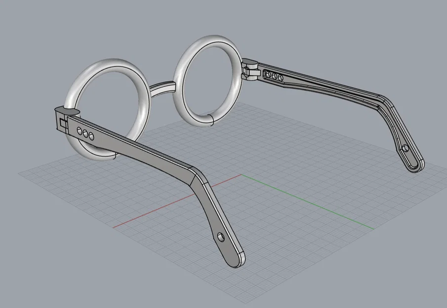 Mẫu mắt kính đồ chơi gập gọn cho bé - Dự án in 3D dễ thương - Image 1