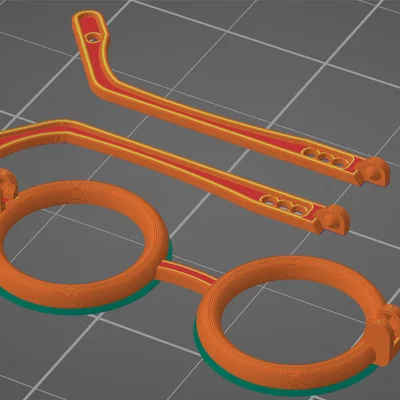 Mẫu mắt kính đồ chơi gập gọn cho bé - Dự án in 3D dễ thương