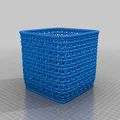 Giỏ đựng đồ họa tiết đan lát 3D (Cesta tejida) tinh tế cho gia đình - Thumbnail 2