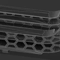 Giá treo pin AA và AAA tối ưu cho hệ thống HSW (Honeycomb Storage Wall) - Thumbnail 1