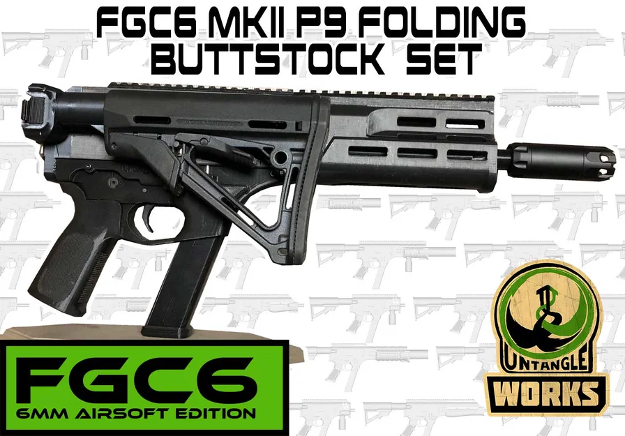 FGC-6 MKII: Partisan 9 folding stock & AR buffer tube ver - Image 1