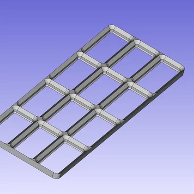 FreeCAD Gridfinity: Model tuỳ chỉnh kích thước lưới (Custom Grid Size)