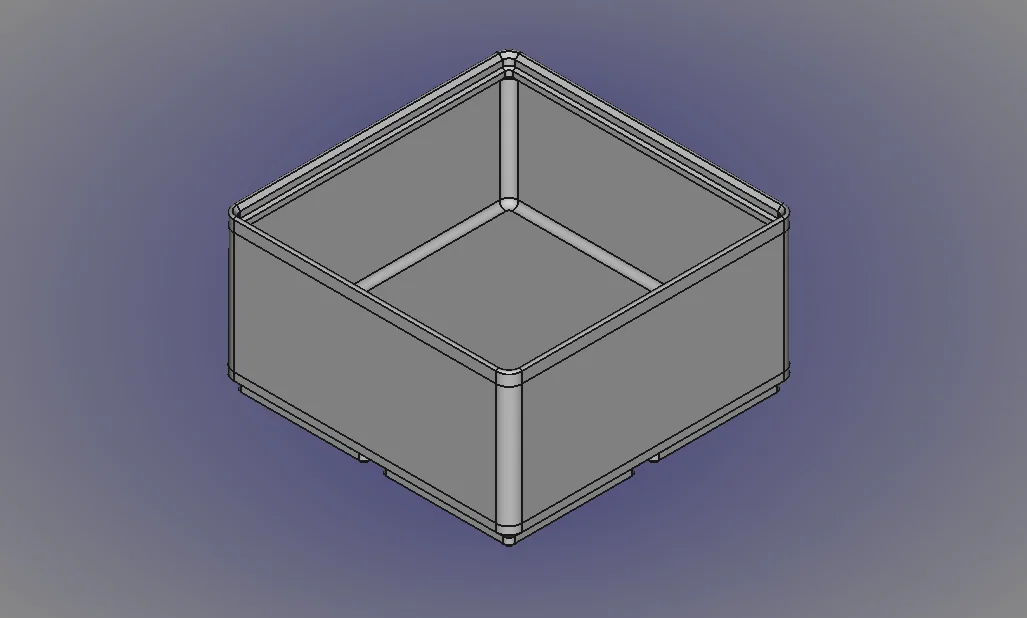 FreeCAD Gridfinity Parametric Simple Storage Bin - Image 1