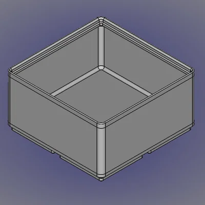 FreeCAD Gridfinity Parametric Simple Storage Bin
