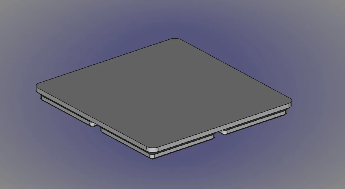 FreeCAD Gridfinity Parametric Bin Base Blank - Image 1
