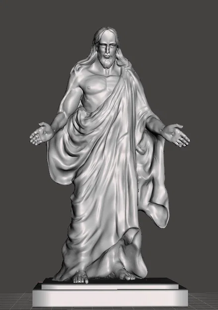 Mô hình tượng Chúa Christus (Christus Statue) in 3D tuyệt đẹp - Image 10