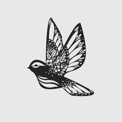 Mẫu tranh treo tường nghệ thuật hình chim (Bird wall art) 3D đơn giản