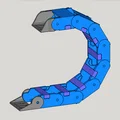 Drag Chain CNC 2 mảnh snap-open R64: A 20x40, B 2 rãnh 20x26 (v1.14) - Thumbnail 1