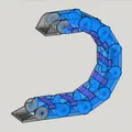 Drag Chain CNC 2 mảnh snap-open R64: A 20x40, B 2 rãnh 20x26 (v1.14) - Thumbnail 2