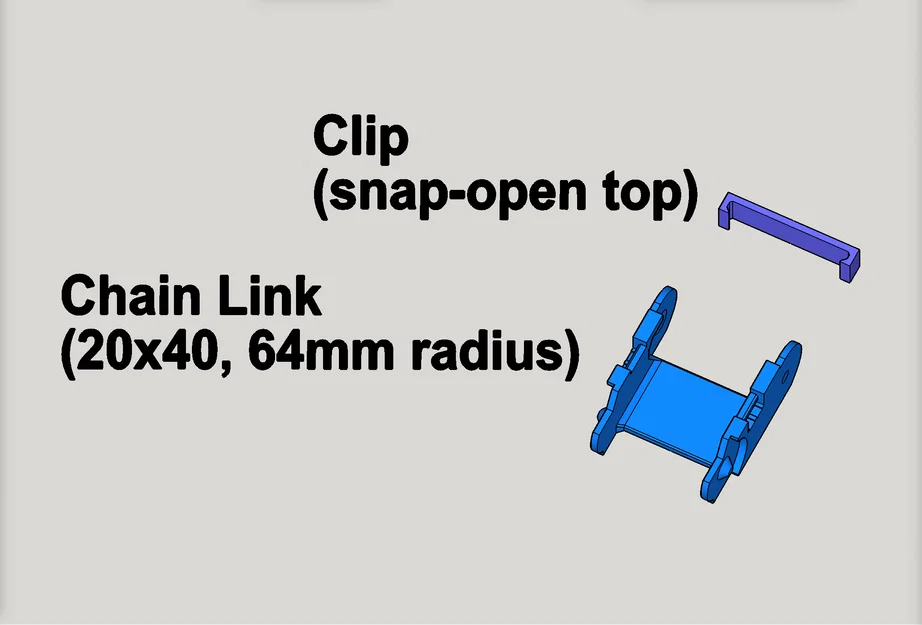 Drag Chain CNC 2 mảnh snap-open R64: A 20x40, B 2 rãnh 20x26 (v1.14) - Image 4