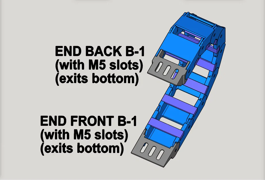 Drag Chain CNC 2 mảnh snap-open R64: A 20x40, B 2 rãnh 20x26 (v1.14) - Image 10