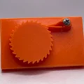 Mô hình cơ cấu bánh cóc (Ratchet and Pawl) in 3D chi tiết - Thumbnail 1